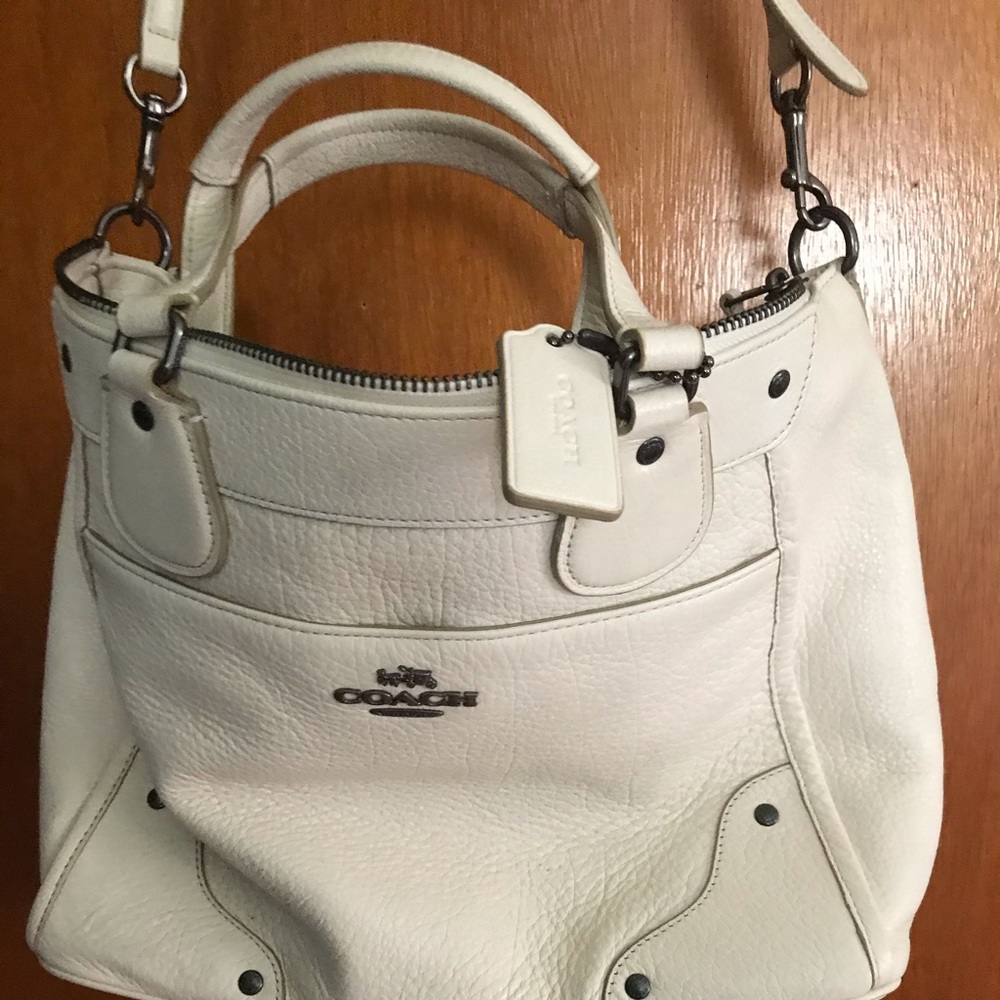 Coach bag cross body off white